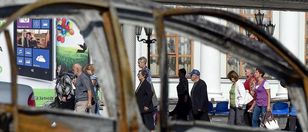 Leben in Donezk im Zeichen des militärischen Konflikts