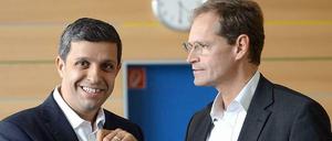 Immer nett zueinander - Raed Saleh und Michael Müller.