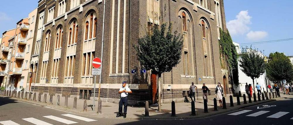 In dieser Brüsseler Synagoge haben Unbekannte ein Feuer gelegt.