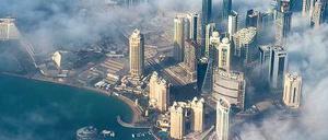 Minimetropole am Persischen Golf: Katars Hauptstadt Doha zählt zwar nur knapp 800 000 Einwohner, bei deutschen Unternehmern genießt sie trotzdem hohe Beliebtheit – die Exporte steigen seit Jahren. Foto: dpa