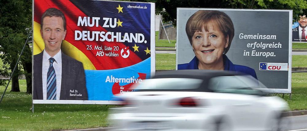Abgrenzen oder nicht? Die CDU unter Parteichefin Merkel ist sich uneins, wie man mit der AfD umgehen will.
