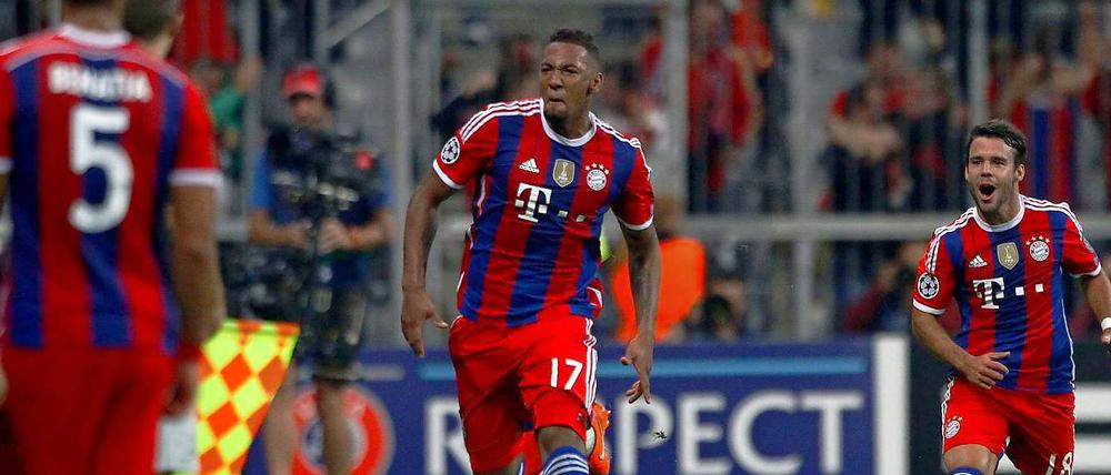 Nicht mehr zu bändigen: Jerome Boateng (Mi.).