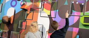 Ein Werk des Künstlers Tobias Rehberger auf der Art Berlin Contemporary (ABC)