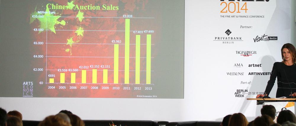 China ist der kommende Markt. Clare McAndrew erklärt auf der Artfi-Konferenz die Tendenzen des Marktes in Südost-Asien.