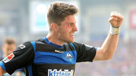 83 Meter ins Glück: Moritz Stoppelkamp stellt mit seinem Treffer einen neuen Bundesliga-Rekord auf.