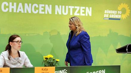 "Lebt wohl!", sagte Antje Hermenau, nachdem sie ihren Rückzug aus dem politisch aktiven Leben erklärt hatte.
