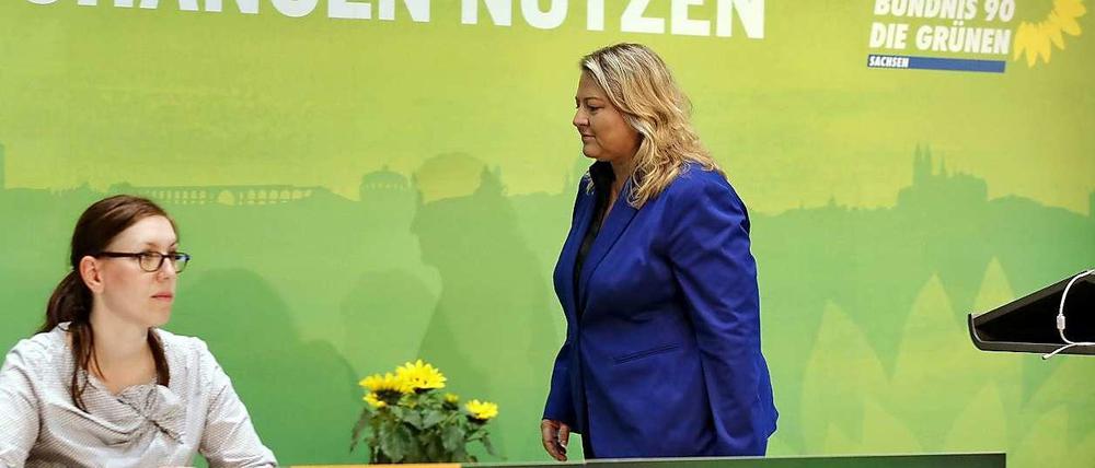 "Lebt wohl!", sagte Antje Hermenau, nachdem sie ihren Rückzug aus dem politisch aktiven Leben erklärt hatte.