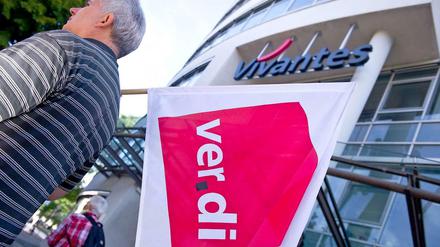 Immer wieder Ziel von Protest: die Vivantes-Zentrale in Berlin-Reinickendorf.