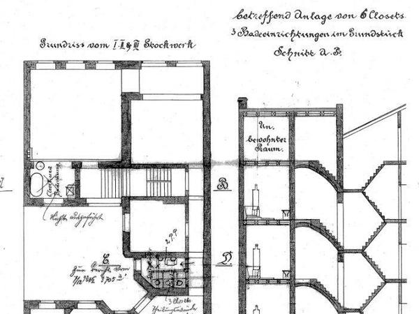 Grundriss der Twainschen Wohnung