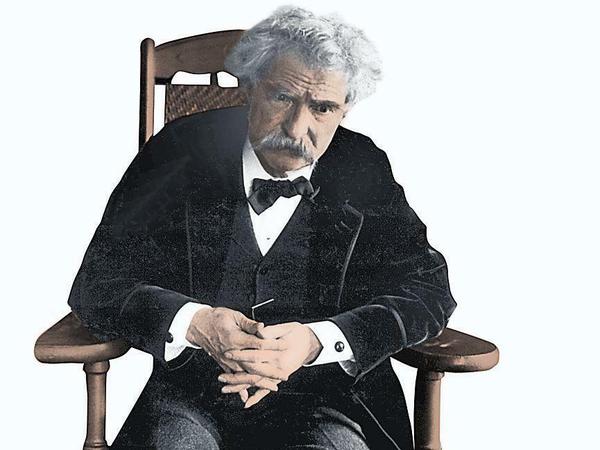 Schriftsteller Mark Twain.