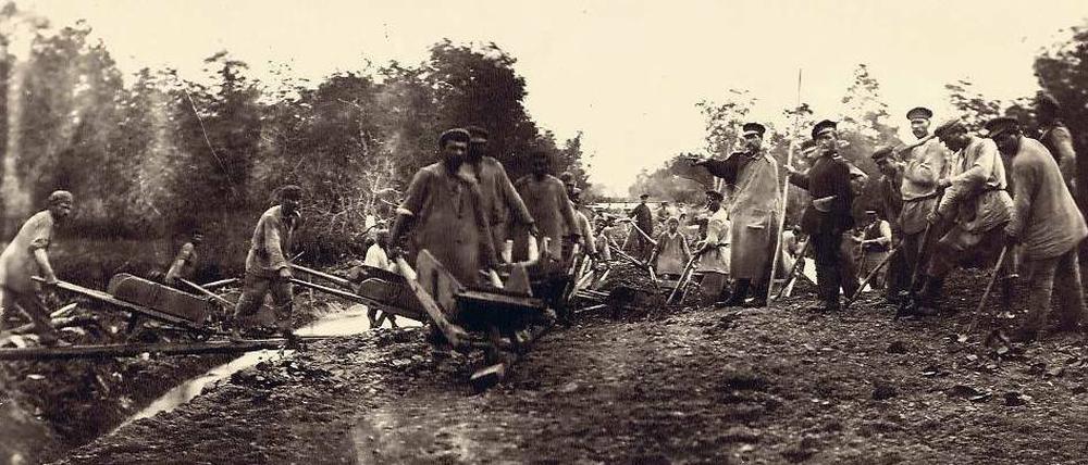 Harte Fron. Sträflinge auf Sachalin im Jahr 1890. 