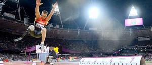 Weitspringer Markus Rehm bei den Paralympics 2012 in London.