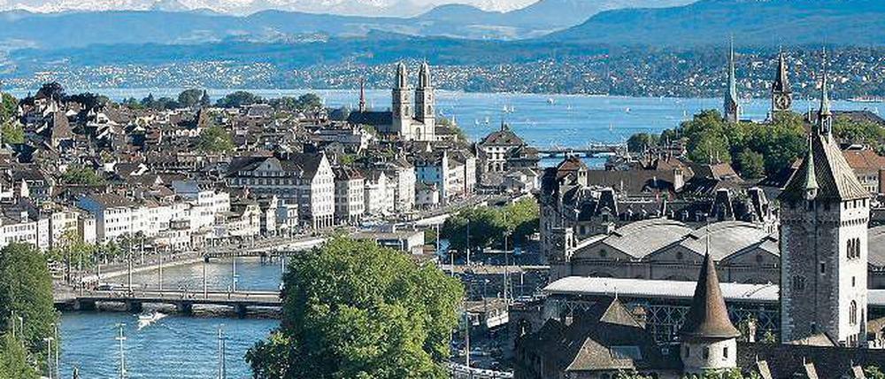 Zürich ist das Bankenzentrum der Schweiz.