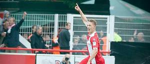 Köpenicker Held: Sebastian Polter sichert mit zwei Toren den ersten Saisonsieg für den 1. FC Union