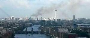 Verdächtiger Rauch lag Montagmorgen über der Innenstadt.