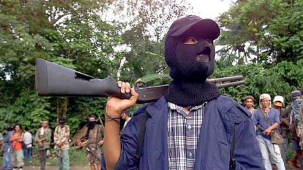 Ein Kämpfer der Abu Sayyaf. 