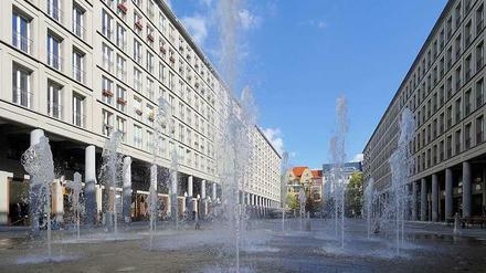 Wasserspiele am Walter-Benjamin-Platz. In diesem Ku'damm-nahen Kiez ist unsere Autorin aufgewachsen. 