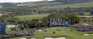 Der Ryder-Cup-Platz. Ein Naturereignis mitten in der schottischen Heidelandschaft.