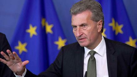 EU-Energiekommissar Günther Oettinger.