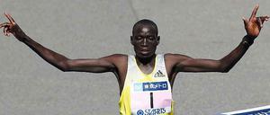 Kimetto beim Tokyo Marathon 2013.