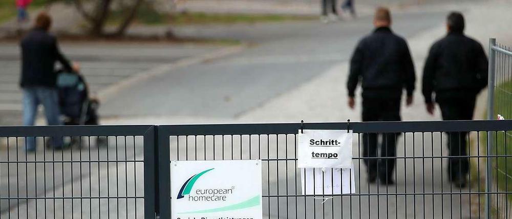 Private Sicherheitsleute sind in vielen Flüchtlingsunterkünften unverzichtbar.