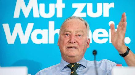 "In meine Fraktion kommt er nicht", sagt AfD-Landeschef Gauland.