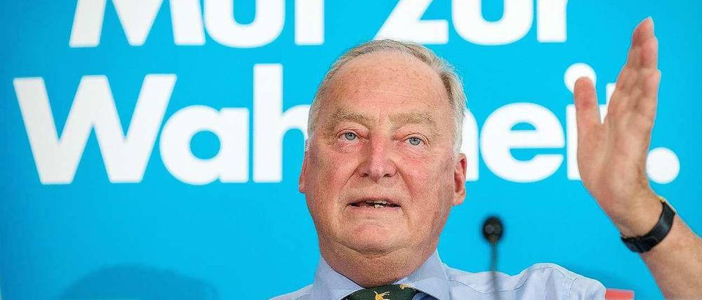 "In meine Fraktion kommt er nicht", sagt AfD-Landeschef Gauland.