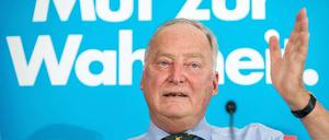 "In meine Fraktion kommt er nicht", sagt AfD-Landeschef Gauland.
