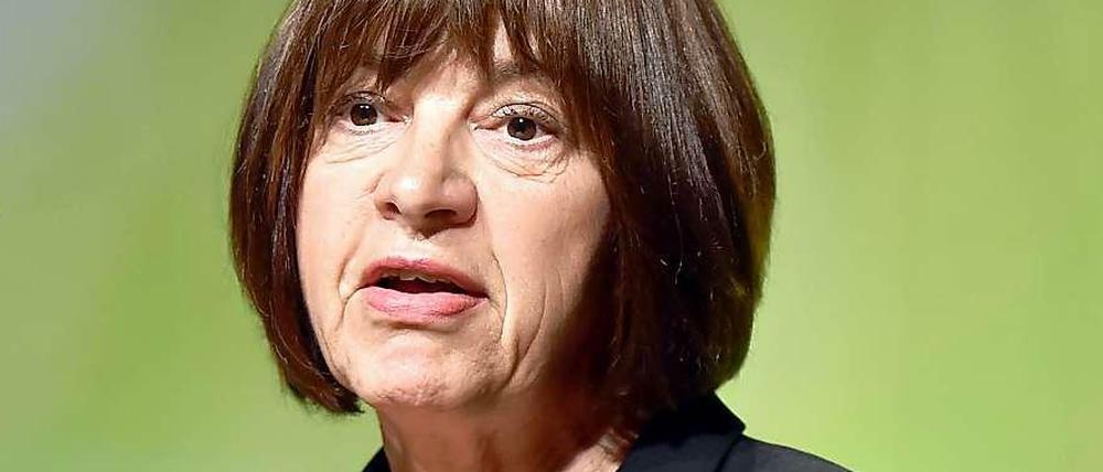Die Fraktionschefin der Grünen im EU-Parlament, Rebecca Harms.
