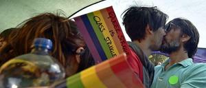 Das erste Mal - seit 2010. Homosexuellen-Parade am Sonntag in Belgrad.