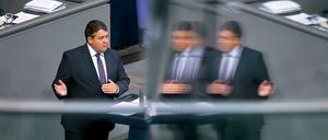 Bundeswirtschaftsminister Sigmar Gabriel am Donnerstag im Bundestag.