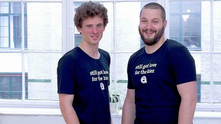 Wer dem Quartier etwas Gutes tut, ist Quartiermeister. Peter Eckert (links) und David Griedelbach von Quartiermeister.
