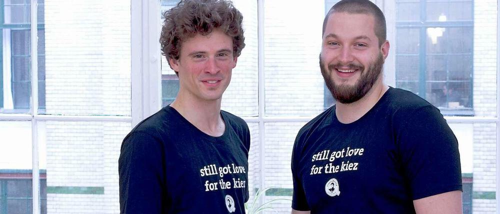 Wer dem Quartier etwas Gutes tut, ist Quartiermeister. Peter Eckert (links) und David Griedelbach von Quartiermeister.