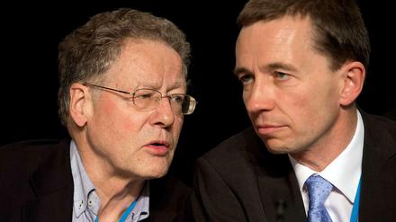 Konrad Adam und Bernd Lucke von der Alternative für Deutschland