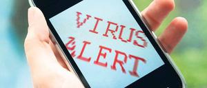 Beim Obad-Virus handelt es sich um einen Multifunktionstrojaner. Er kann teure Premium-SMS verschicken oder die auf dem Smartphone gespeicherten Daten plündern. Das Schadprogramm versteckt sich geschickt im Hintergrund. Foto: pa/dpa