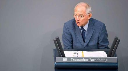 Finanzminister Wolfgang Schäuble: Die Rechnungsprüfer warnen davor, bei den Verhandlungen zum Länderfinanzausgleich die Schuldenbremse zu lockern.