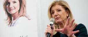 Arianna Huffington bei ihrer Buchpräsentation in der Hertie School of Governance.