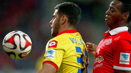 Sprung an die Tabellenspitz verpasst: Hoffenheim (l. Kevin Volland) und Mainz 05 (Junior Diaz) trennen sich 0:0-Unentschieden