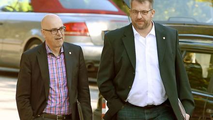 Ministerpräsident Torsten Albig und der Staatskanzleichef Stefan Studt.