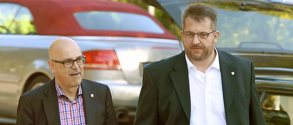 Ministerpräsident Torsten Albig und der Staatskanzleichef Stefan Studt.