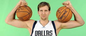 Am Dienstag war Medientag bei den Dallas Mavericks, der auch vor Dirk Nowitzki nicht Halt machte.