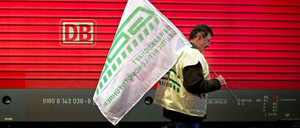 Kampfbereit: "Mit uns ist nicht zu spaßen", sagt die Lokführer-Gewerkschaft GDL.