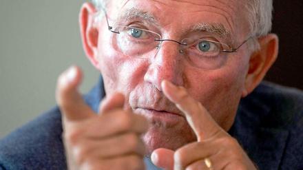 Bundesfinanzminister Wolfgang Schäuble (CDU).