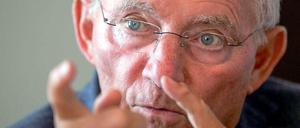 Bundesfinanzminister Wolfgang Schäuble (CDU).