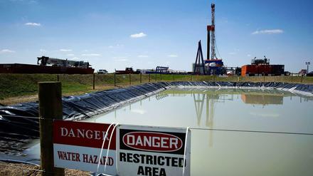 Eine Fracking-Anlage in Waynesburg, Pennsylvania.