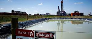 Eine Fracking-Anlage in Waynesburg, Pennsylvania.