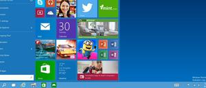 Im neuen Startmenü von Windows 10 können auch Apps angeheftet werden.