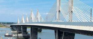 Von Bulgarien nach Rumänien. „Neues Europa“ heißt die 2013 eröffnete Brücke. 