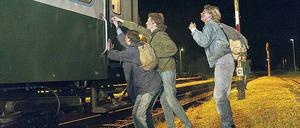 Vom Kohle-Waggon in die Freiheit.