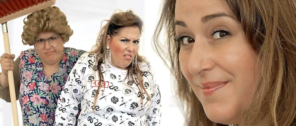 Idil Baydar (re.) mit ihren Figuren Gerda Grischke und Jilet Ayse